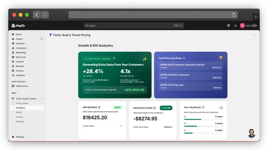 Tierfy: Bulk &amp; Tiered Pricing screenshot