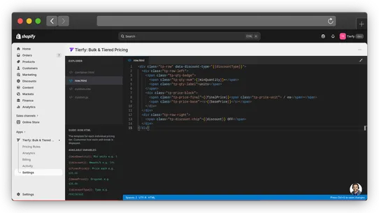 Tierfy: Bulk &amp; Tiered Pricing screenshot