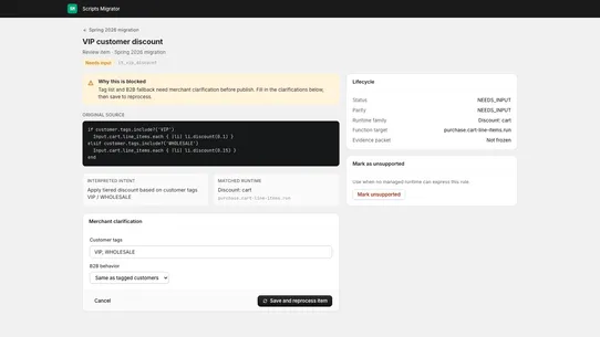 Hatch ‑ Scripts Migrator screenshot