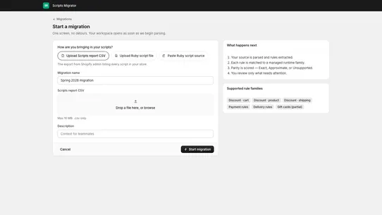 Hatch ‑ Scripts Migrator screenshot