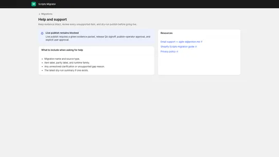 Hatch ‑ Scripts Migrator screenshot