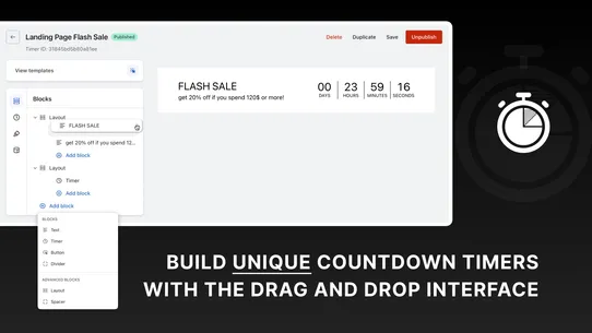 Focal Countdown Timer Builder screenshot