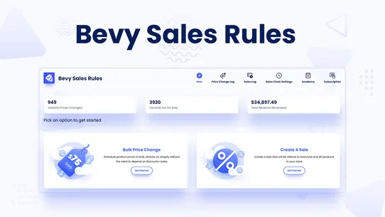 Bevy Sales &amp; Pricing Rules screenshot