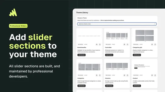 Flexi — Slider Sections screenshot