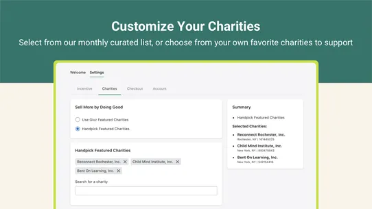 Givz Donation Driven Marketing screenshot