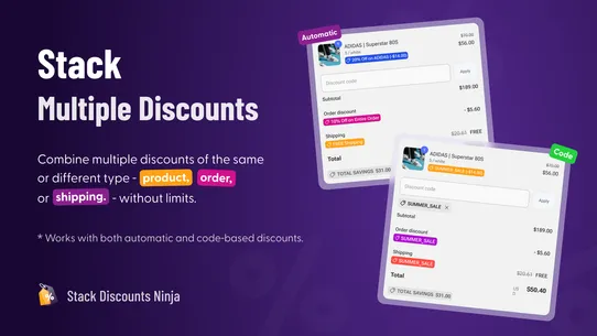 Stack Discounts Ninja screenshot