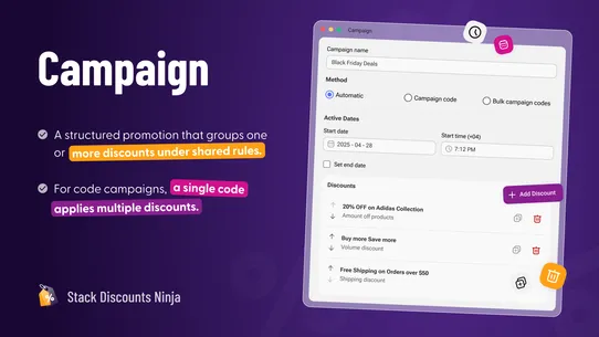 Stack Discounts Ninja screenshot