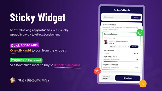 Stack Discounts Ninja screenshot