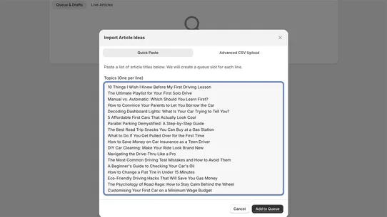 AI Blog Autopilot screenshot