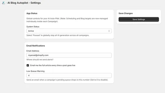 AI Blog Autopilot screenshot
