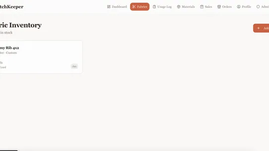 Stitch Keeper ‑Fabric Tracking screenshot