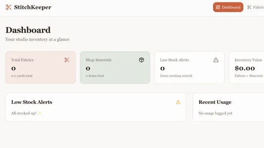 Stitch Keeper ‑Fabric Tracking screenshot