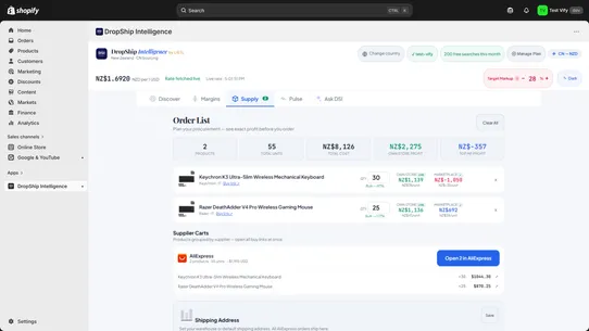 DSI ‑ DropShip Intelligence screenshot