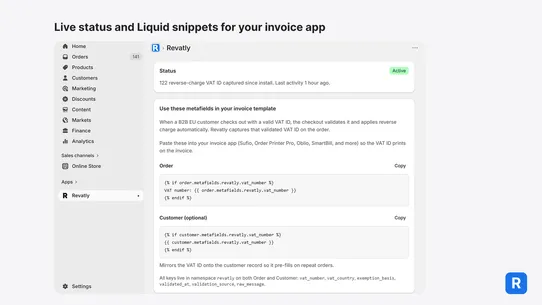 Revatly screenshot