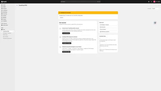 Teemdrop POD screenshot