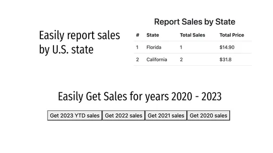 EZ Sales Report + Tax Report screenshot