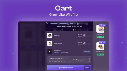 Boost—Cart, Bundles &amp; Upsells screenshot