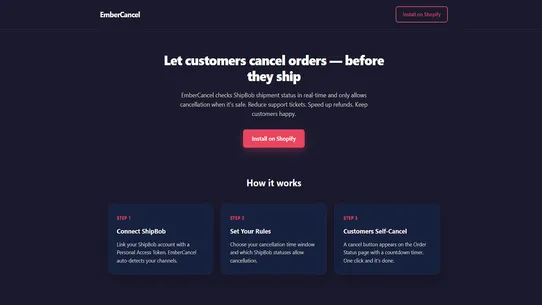 EmberCancel screenshot