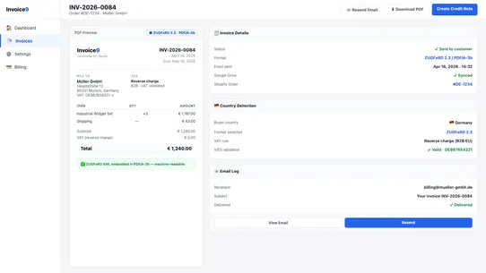 Invoice9 screenshot