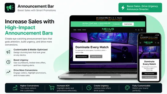 Announcement Bar ‒ Smart Sales screenshot