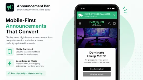 Announcement Bar ‒ Smart Sales screenshot