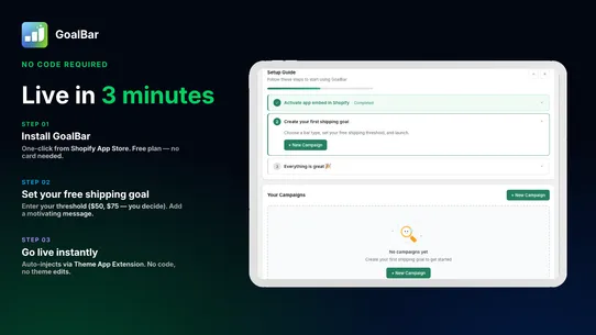 GoalBar screenshot