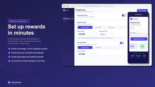 Referral Gem ‑ Refer a Friend screenshot