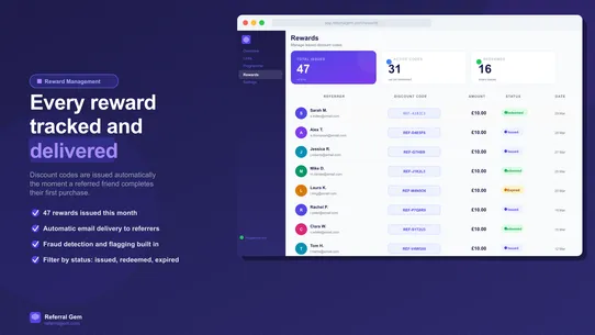 Referral Gem ‑ Refer a Friend screenshot