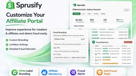 Sprusify Affiliate Marketing screenshot