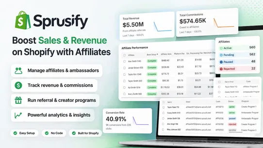 Sprusify Affiliate Marketing screenshot