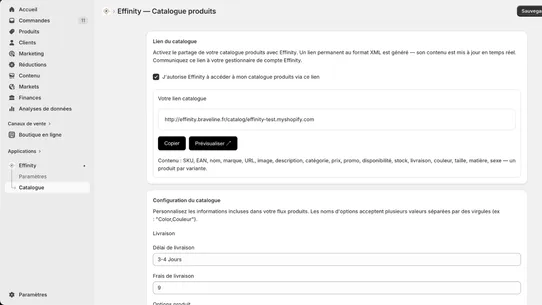 Effinity screenshot