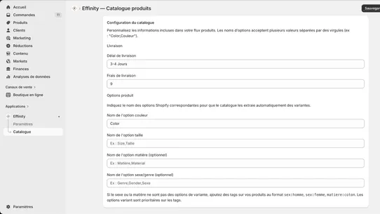 Effinity screenshot