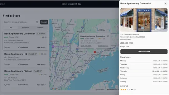 Waypoint Store Locator screenshot