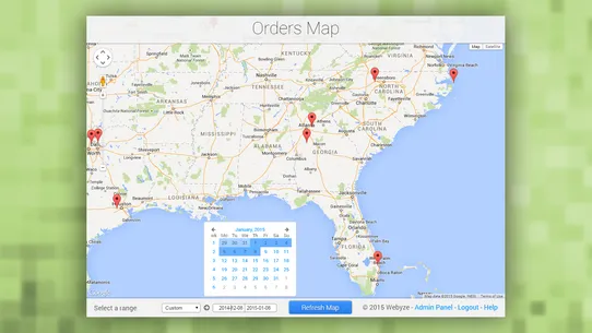 OMap Orders Map screenshot