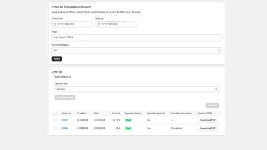 CroFisc screenshot