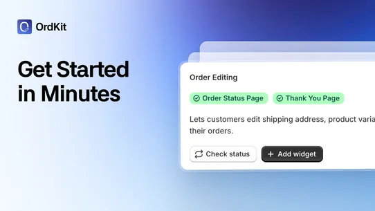 OrdKit Order Editing screenshot