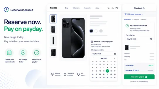 ReserveCheckout screenshot