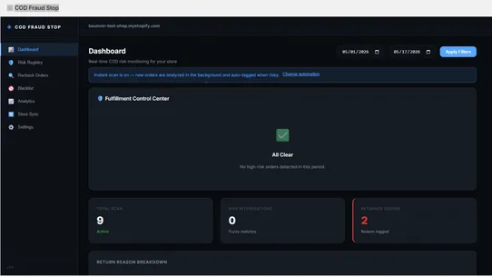 COD Fraud Stop screenshot