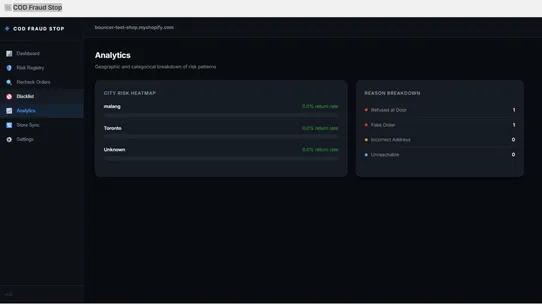 COD Fraud Stop screenshot