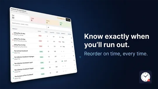 StockClock screenshot
