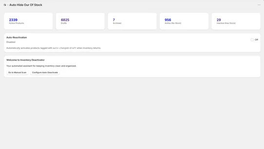Auto Hide Out Of Stock screenshot