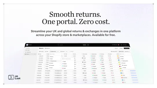 At Last — Returns &amp; Exchanges screenshot