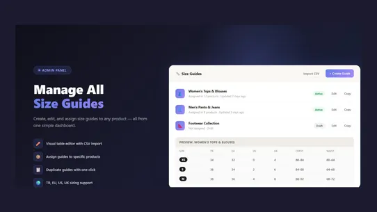 Size Guide Pro screenshot