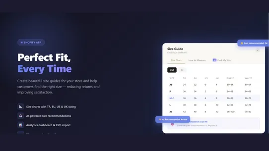Size Guide Pro screenshot