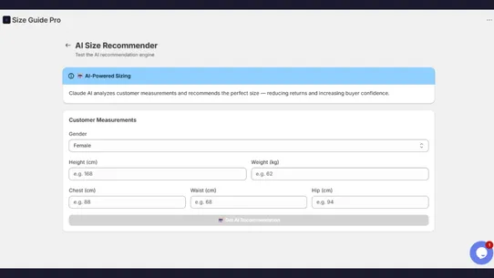 Size Guide Pro screenshot