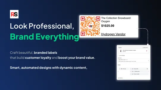 RS: QR Code Label Generator screenshot