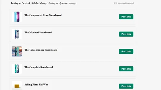 SMMart Manager screenshot