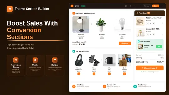 Theme Section Builder screenshot