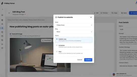 Friday Force ‑ SEO Blogs screenshot