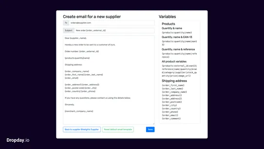 Purchase Order Automation screenshot